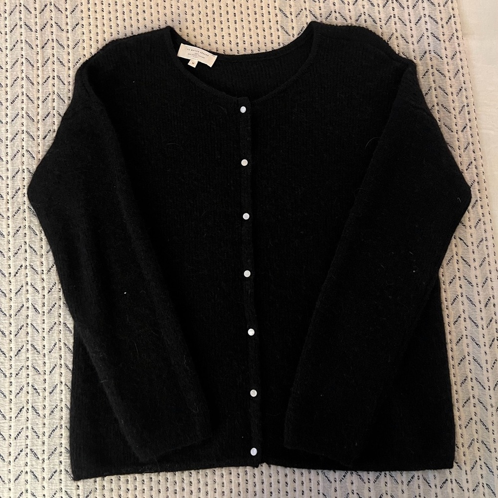 Sezane Gaspard cardigan, black, medium
